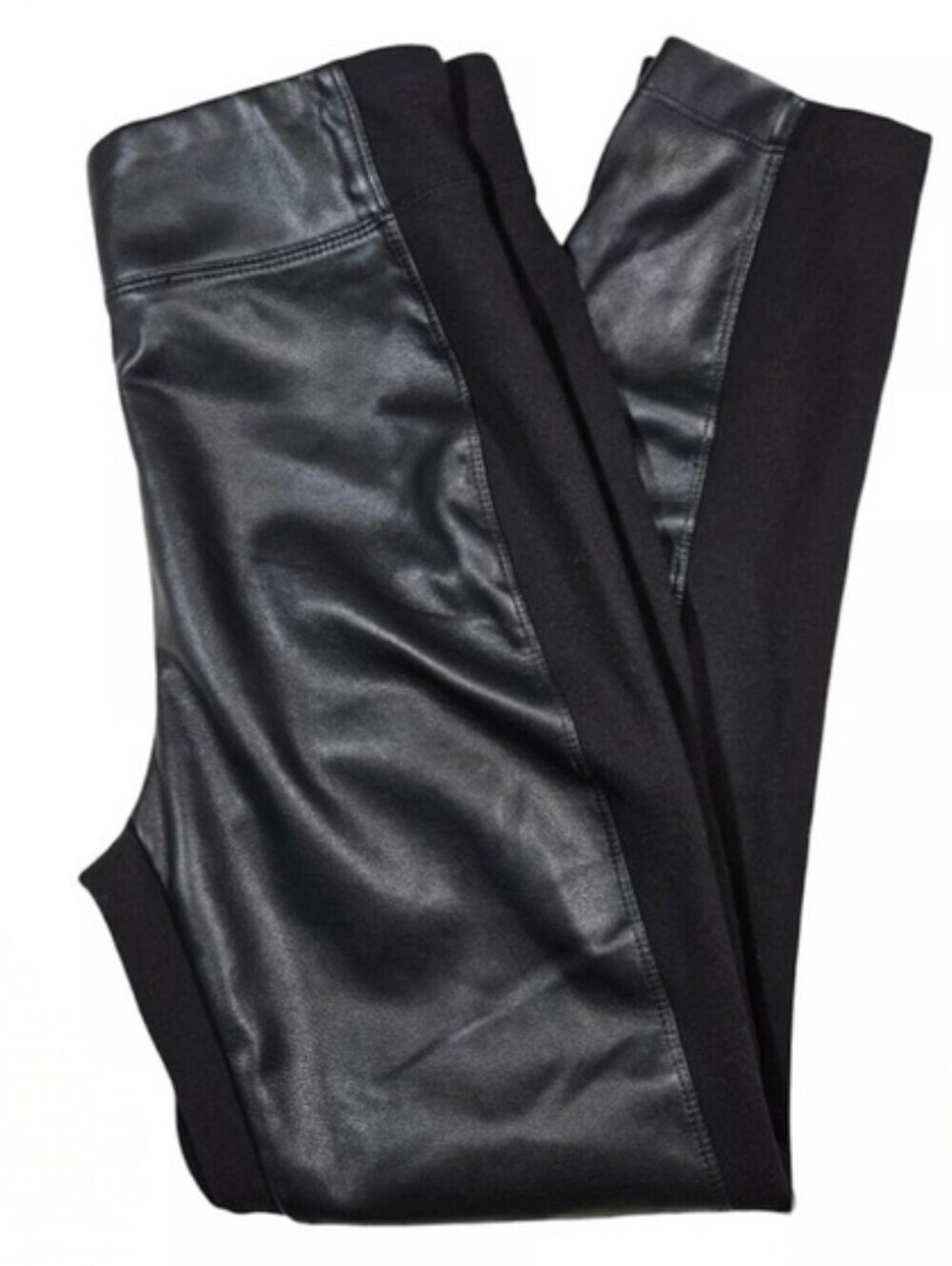 Elie Tahari Black High-Waist Faux Leather Ankle Pants Small - Picture 3 of 7